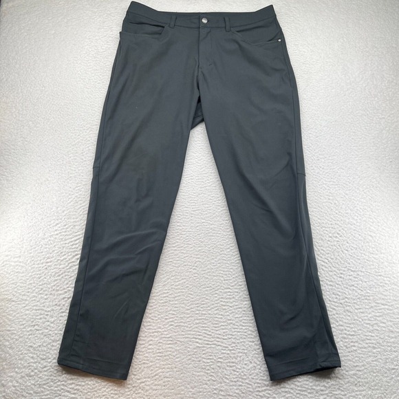 Lululemon ABC Classic Performance Stretch Pants Chino 34x31 Mens Active *FLAWS* - Picture 1 of 15